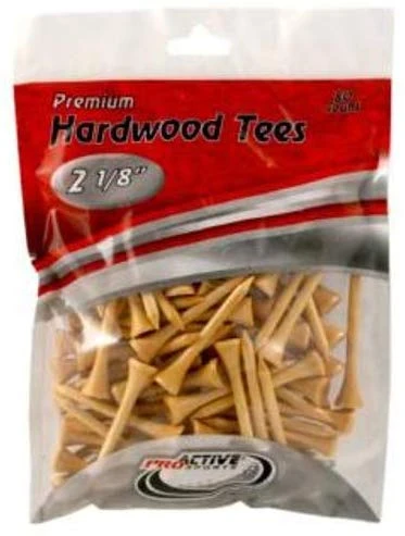 ProActive Premium Sports Hardwood Golf Tees 2.125" 80 Count 3 ProActive Premium Sports Hardwood Golf Tees 2.125" 80 Count