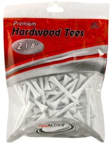 ProActive Premium Sports Hardwood Golf Tees 2.125" 80 Count 4 ProActive Premium Sports Hardwood Golf Tees 2.125" 80 Count - Image 2