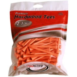 ProActive Premium Sports Hardwood Golf Tees 2.75" -Golfcore Store 2.75 Orange 100
