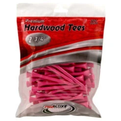 ProActive Premium Sports Hardwood Golf Tees 2.75" -Golfcore Store 2.75 Pink 100