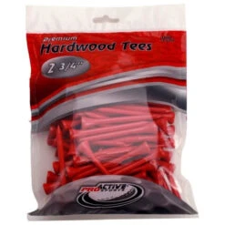 ProActive Premium Sports Hardwood Golf Tees 2.75" -Golfcore Store 2.75 Red 100