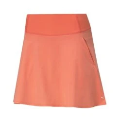 Puma Women's PWRShape Solid Golf Skirt 19 Puma Women's PWRShape Solid Golf Skirt -Golfcore Store 2021PWRShapeSolidWovenSkirt GeorgiaPeach