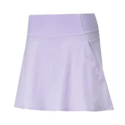 Puma Women's PWRShape Solid Golf Skirt 21 Puma Women's PWRShape Solid Golf Skirt -Golfcore Store 2021PWRShapeSolidWovenSkirt LightLavender