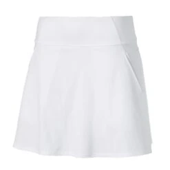 Puma Women's PWRShape Solid Golf Skirt 18 Puma Women's PWRShape Solid Golf Skirt -Golfcore Store 2021PWRShapeSolidWovenSkirt bRIGHTWHITE