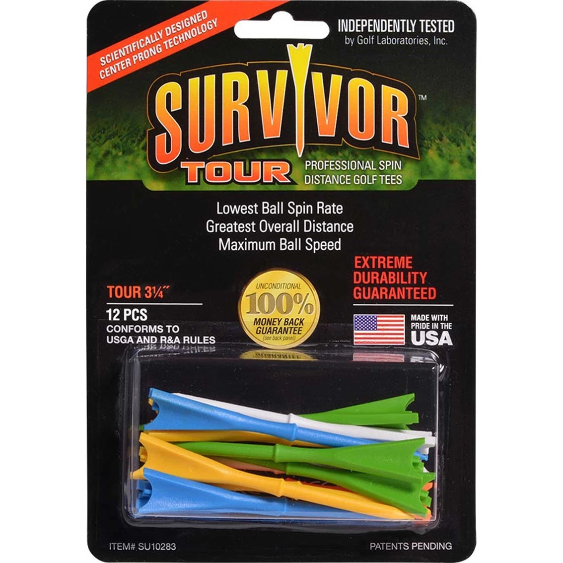 Survivor Professional Spin Distance Golf Tees 3 Survivor Professional Spin Distance Golf Tees
