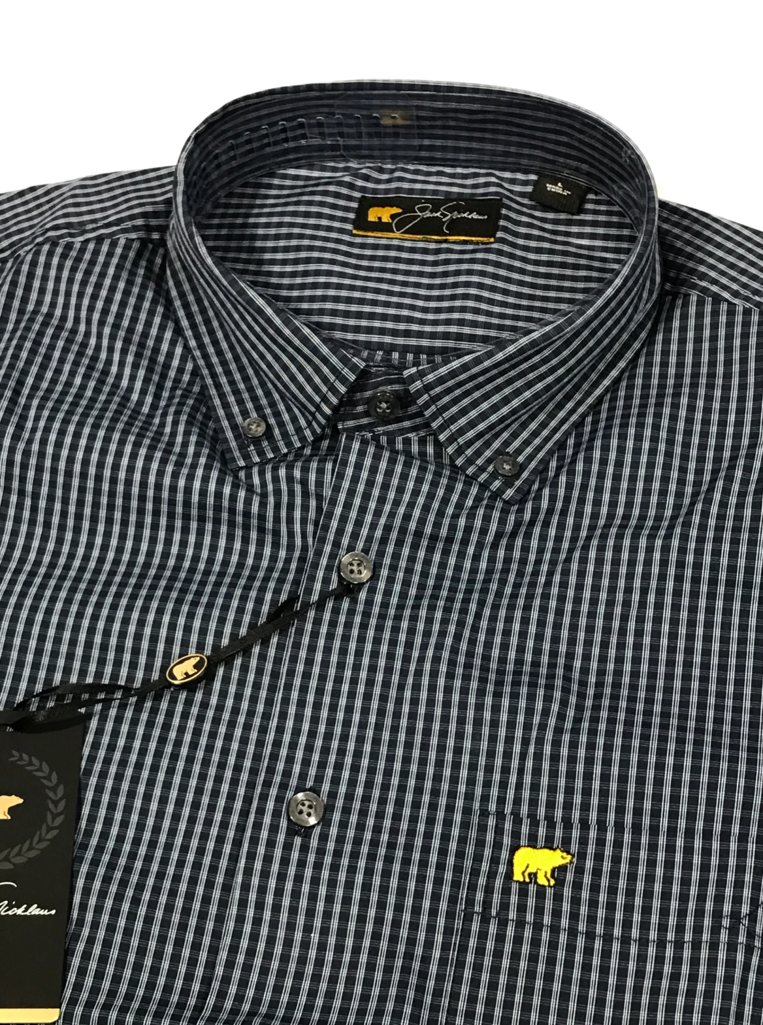 Callaway Jack Nicklaus Black Label By Perry Ellis Mini Plaid Button Down Shirts 5 Callaway Jack Nicklaus Black Label By Perry Ellis Mini Plaid Button Down Shirts - Image 3
