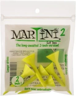 Martini Tees - 2" - 6 Pack -Golfcore Store 2inch Yellow