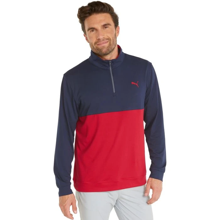 Puma Men's Gamer ColorBlock 1/4 Zip Golf Jacket 5 Puma Men's Gamer ColorBlock 1/4 Zip Golf Jacket - Image 3