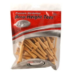 ProActive Sports Premium Hardwood Accu-Height Golf Tees -Golfcore Store Accu Height Tees 3.25 a