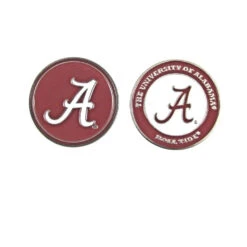 NCAA Double Sided Collegiate Golf Ball Marker Coins -Golfcore Store Alabama 1