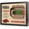 YouTheFan! NCAA 25-Layer StadiumView Wall Art -Golfcore Store ArkansasRazorbacks0