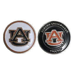 NCAA Double Sided Collegiate Golf Ball Marker Coins -Golfcore Store Auburn1