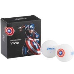 Volvik Marvel Character Golf Ball 4 Pack 18 Volvik Marvel Character Golf Ball 4 Pack -Golfcore Store Captain America Square