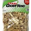 Pride Sports Wood Golf Tees - 2.125" -Golfcore Store Classic Wood Tee 2.125 125 count Natural Wood