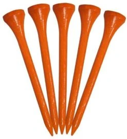 Pride Sports Wood Golf Tees 2.75 X 100 Count -Golfcore Store Classic Wood Tee 2.75 100 count Orange