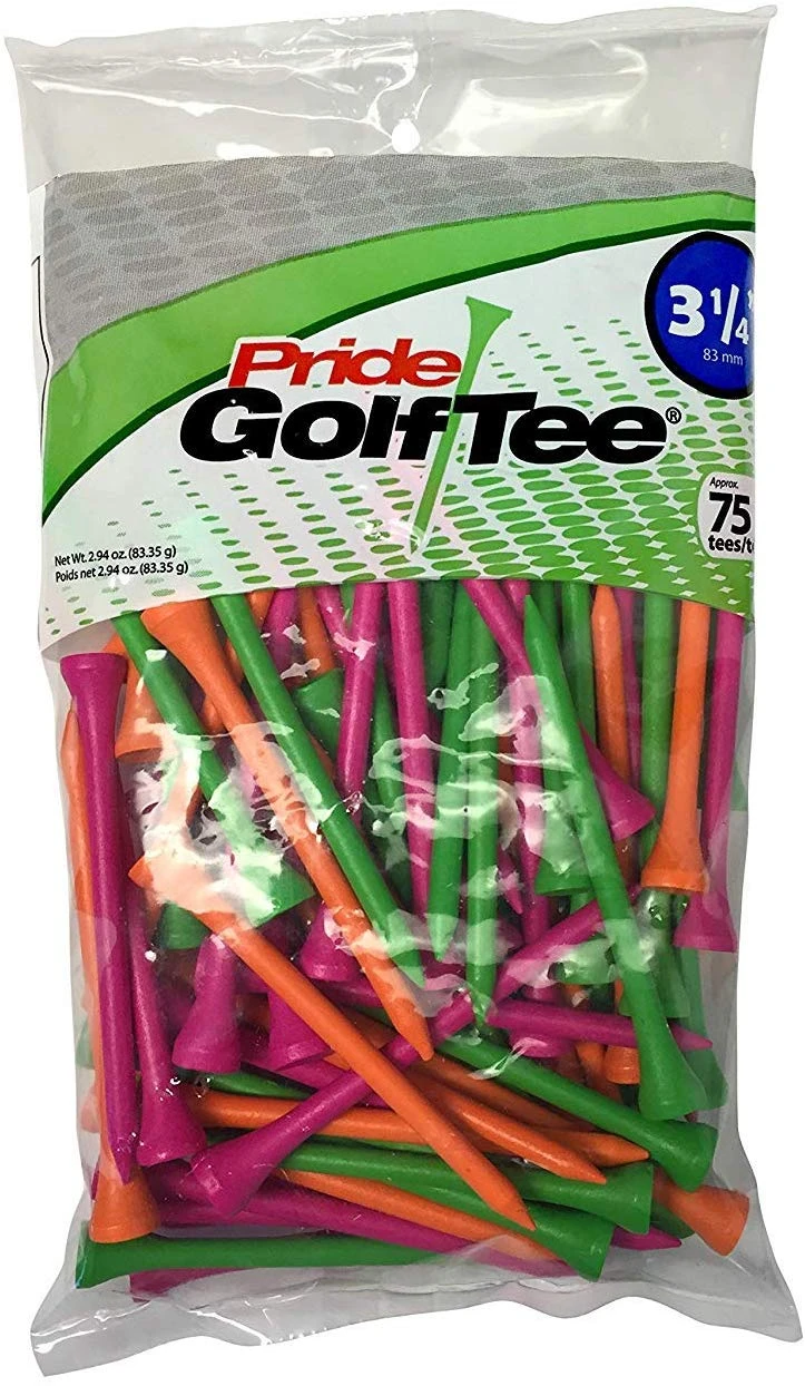Pride Sports Wood Golf Tees 3.25" 3 Pride Sports Wood Golf Tees 3.25"