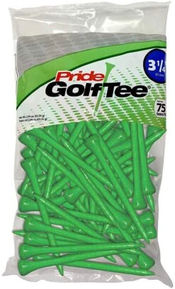 Pride Sports Wood Golf Tees 3.25" 13 Pride Sports Wood Golf Tees 3.25" -Golfcore Store Classic Wood Tee 3.25 75 count Green