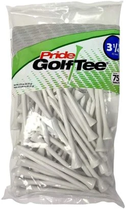 Pride Sports Wood Golf Tees 3.25" 16 Pride Sports Wood Golf Tees 3.25" -Golfcore Store Classic Wood Tee 3.25 75 count White