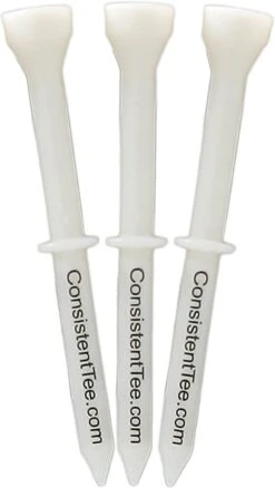 Consistent Tee Golf Tees 10 Pack - 3.25" -Golfcore Store ConsistentTees White2