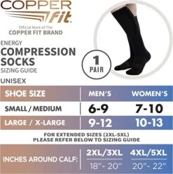 Copper Fit Energy Compression Socks 10 Copper Fit Energy Compression Socks -Golfcore Store CopperFit CompressionSocksSM2