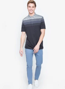 Callaway Jack Nicklaus Black Label By Perry Ellis Engineered Jacquard Polo Shirts -Golfcore Store EngineeredJacquardPolo Caviar4