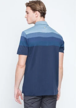 Callaway Jack Nicklaus Black Label By Perry Ellis Engineered Jacquard Polo Shirts -Golfcore Store EngineeredJacquardPolo ClassicNavy2