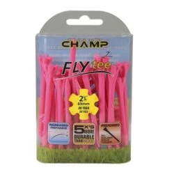 Champ Fly Tees 2.75" Plastic Golf Tees -Golfcore Store Flytee 2.75 pink