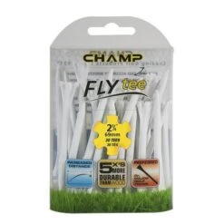 Champ Fly Tees 2.75" Plastic Golf Tees -Golfcore Store Flytee 2.75 white