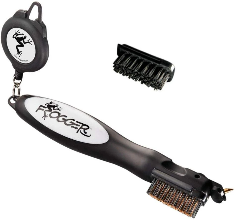 Frogger Golf BrushPro Retractable Golf Club Brush With Groove Cleaner 7 Frogger Golf BrushPro Retractable Golf Club Brush With Groove Cleaner - Image 5