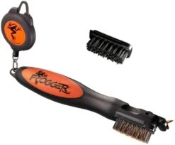 Frogger Golf BrushPro Retractable Golf Club Brush With Groove Cleaner 16 Frogger Golf BrushPro Retractable Golf Club Brush With Groove Cleaner -Golfcore Store Frogger Original Club Brush Orange