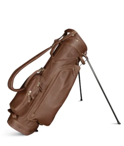 Sun Mountain Golf Leather Carry Stand Bag -Golfcore Store G823250LeatherStandBrown Khaki