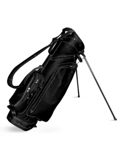 Sun Mountain Golf Leather Carry Stand Bag -Golfcore Store G823267LeatherStandBlack White