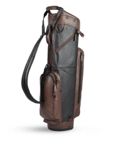 Sun Mountain Golf Leather Cart Bag 18 Sun Mountain Golf Leather Cart Bag -Golfcore Store G823526LeatherCartBlack Brown