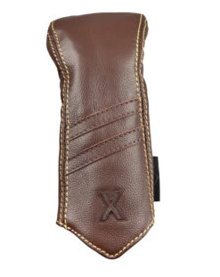 Sun Mountain Golf Leather Head Covers -Golfcore Store G823731Brown KhakiStripeX