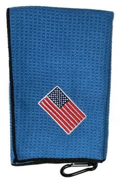 Joseph Elliott USA Embroidered Flag 18" X 18" Micro Fiber Towels 36 Joseph Elliott USA Embroidered Flag 18" X 18" Micro Fiber Towels -Golfcore Store JE15
