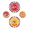 WinCraft NFL Ball Marker Set -Golfcore Store KCChiefsSBBallMarkerSet