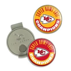 Team Effort Hat Clip & Ball Markers -Golfcore Store KCChiefsSBHatClip