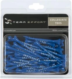WinCraft Team Effort Collegiate Golf Tees 40 Pack 20 WinCraft Team Effort Collegiate Golf Tees 40 Pack -Golfcore Store Kansas Jawhawks