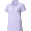 Puma Daily Ladies Golf Polo 2 Puma Daily Ladies Golf Polo -Golfcore Store LadiesDailyPolo LightLavenderHeather
