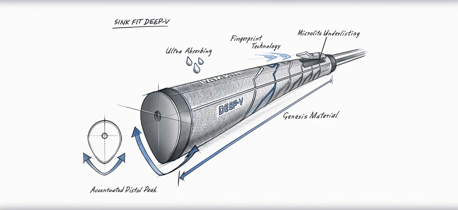 Lamkin SinkFit Deep-V Putter Grip 9 Lamkin SinkFit Deep-V Putter Grip - Image 7