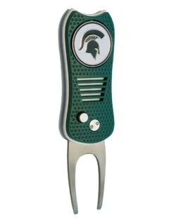 Team Golf Retractable Switchblade Switchfix Divot Tool Ball Marker - NCAA 33 Team Golf Retractable Switchblade Switchfix Divot Tool Ball Marker - NCAA -Golfcore Store MichiganState Spartans Switchfix 44448 132