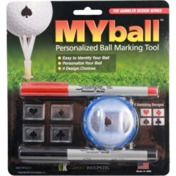 MyBall Personalized Ball Marking Tool -Golfcore Store MyBall Marking Tool Gambler