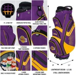 NBA The Bucket II Team Effort Cart Bag 22 NBA The Bucket II Team Effort Cart Bag -Golfcore Store NBA Bucket II Cart Bag