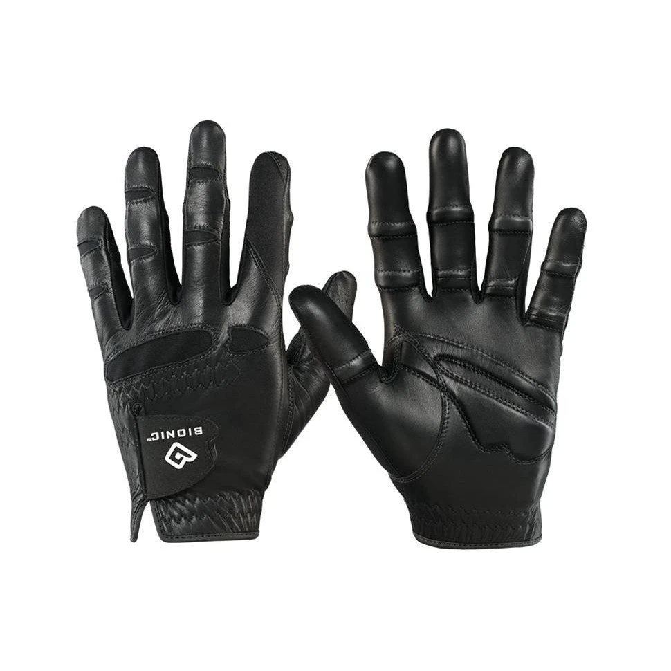 Bionic Men's StableGrip With Natural Fit Black Golf Glove 3 Bionic Men's StableGrip With Natural Fit Black Golf Glove