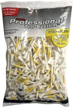 Pride Professional Tee System ProLength Golf Tees -Golfcore Store PTS ProLength White 2.75 175