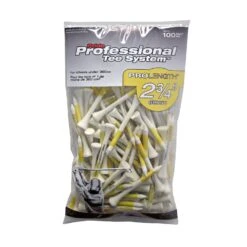 Pride Professional Tee System ProLength Golf Tees -Golfcore Store PTS ProLength Yellow 100