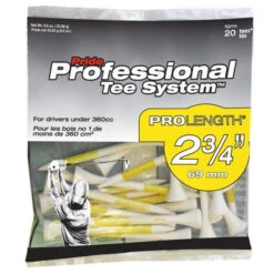 Pride Professional Tee System ProLength Golf Tees -Golfcore Store PTS ProLength Yellow 20