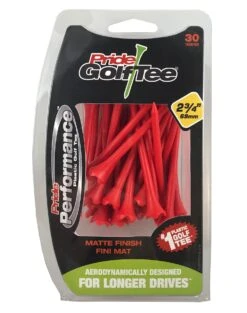 Pride Performance Matte Finish Golf Tees -Golfcore Store Pride Performance Matte 234 Red 30ct 87991