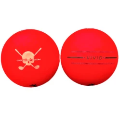 CaddiesShack Custom Jolly Rogers Skull & Crossbones Volvik Vivid Matte Golf Balls -Golfcore Store RedVivid