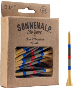 Sun Mountain Sonnenalp Mid-Stripe Golf Tees -Golfcore Store Sonnenalp TeesLoden